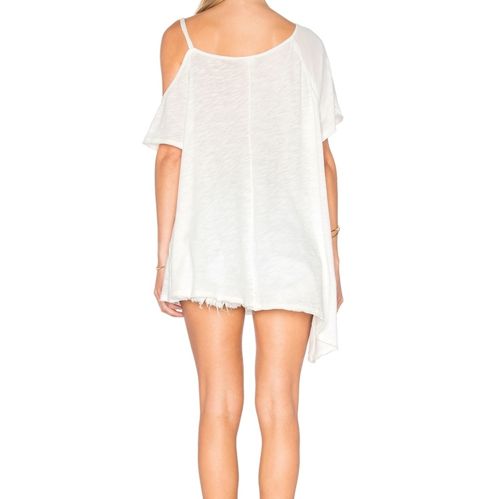 NWT Free People Coraline Cold Shoulder Tee Large - Picture 3 of 4